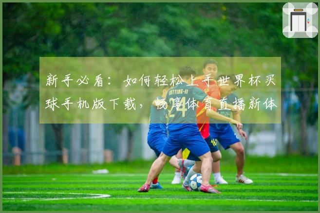 新手必看：如何轻松上手世界杯买球手机版下载，畅享体育直播新体验